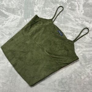 KLD Green Tank Top Crop Sleeveless‎ Casual Top Size M